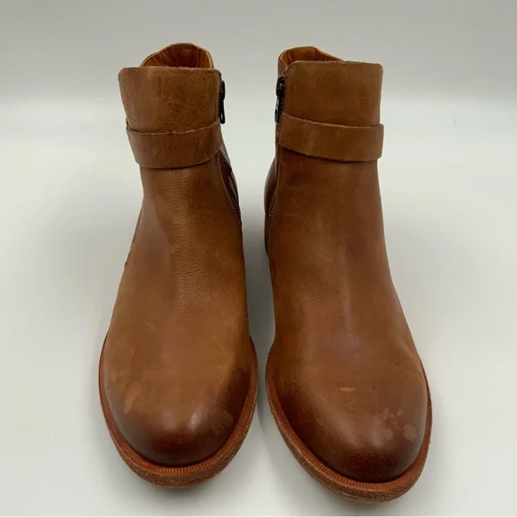 Kork-Ease Viki Women's Tan Leather Ankle Booties. Size 8. - Picture 2 of 10